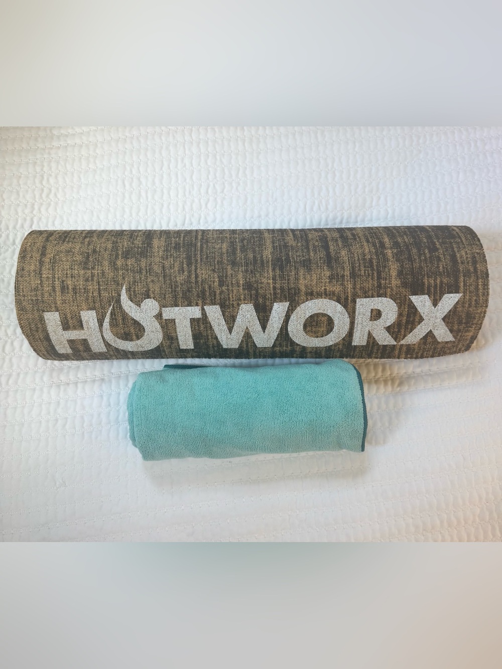HOTWORX Yoga Mat + Gaiam Evolve Towel + Custom Carry Bag Bundle